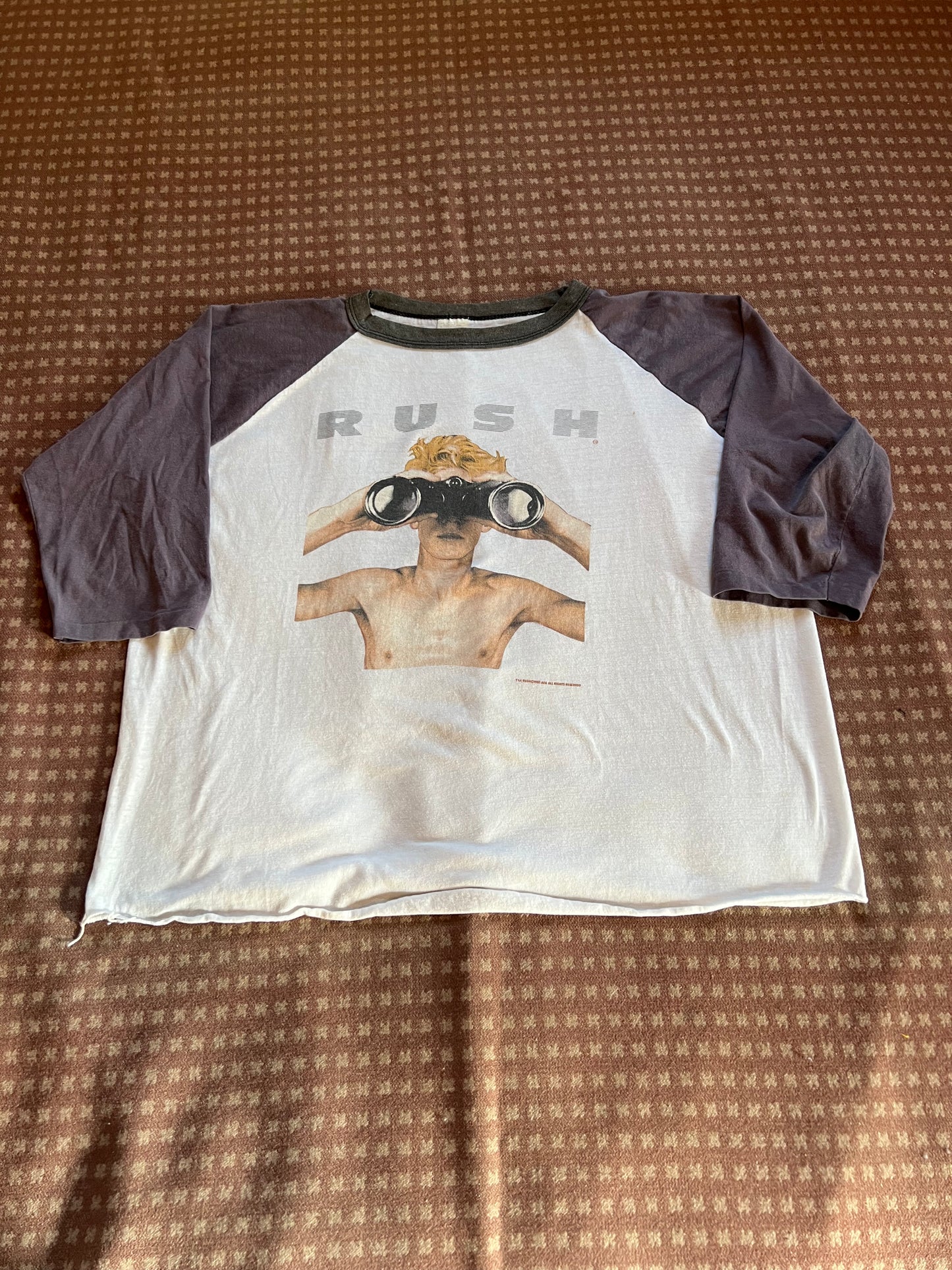 1985 Rush "Power Windows Tour" Raglan Shirt (XL)