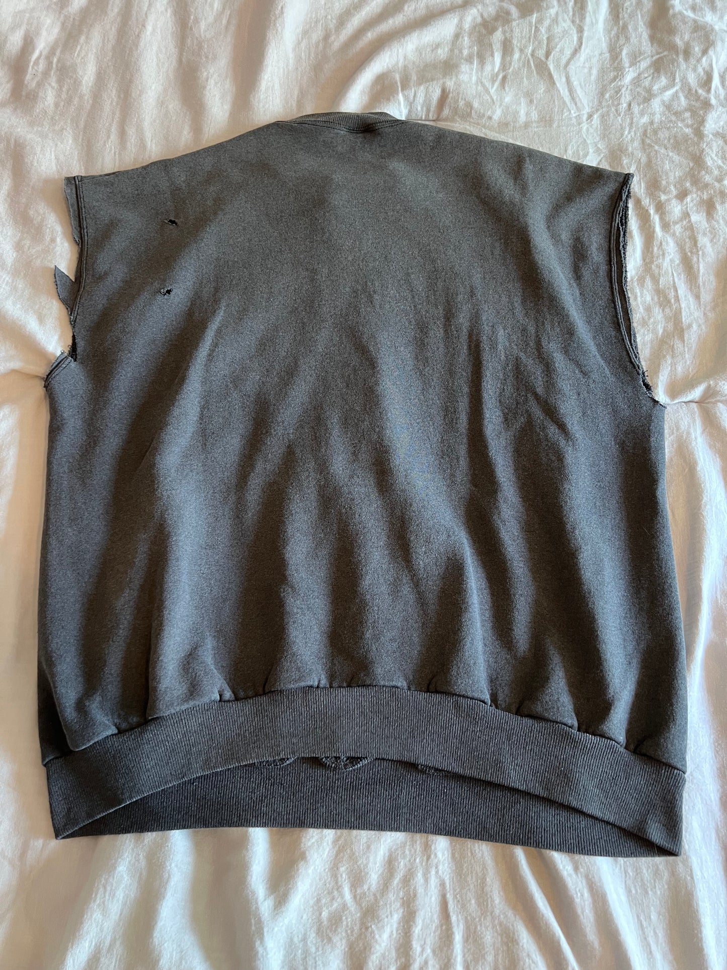 90s Thrashed WFU Cutoff Sweatshirt (XXL)
