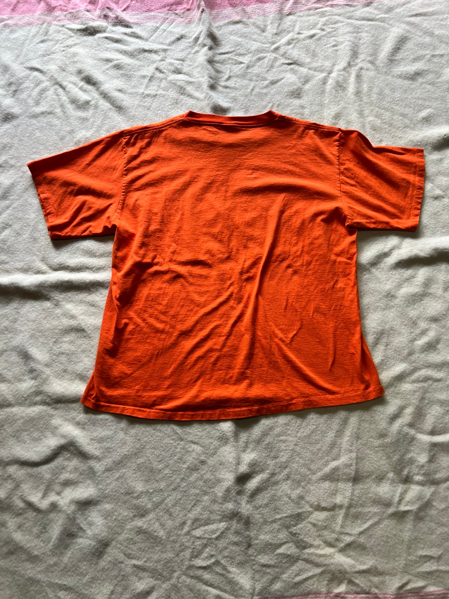 90s Itchy and Scratchy Chopwork Orange Shirt (XL)