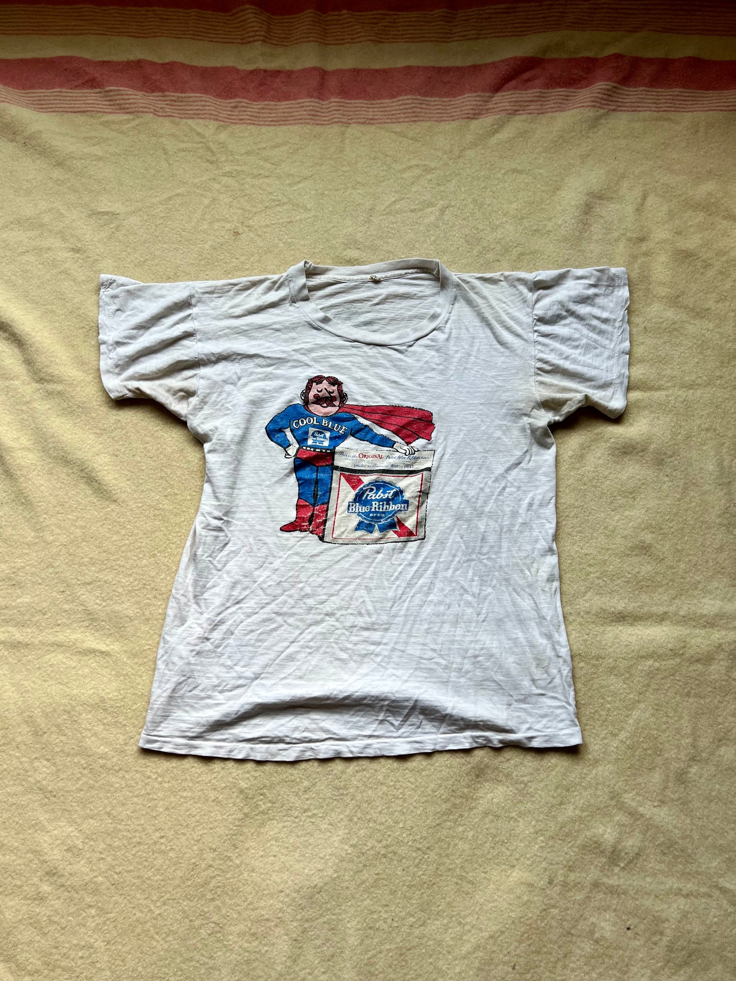 70s Pabst Blue Ribbon Tee (L)