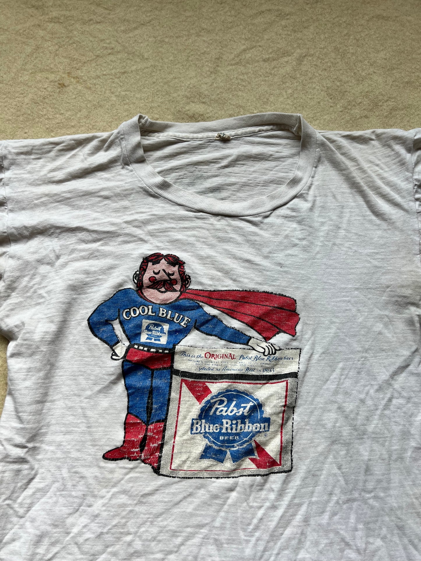 70s Pabst Blue Ribbon Tee (L)