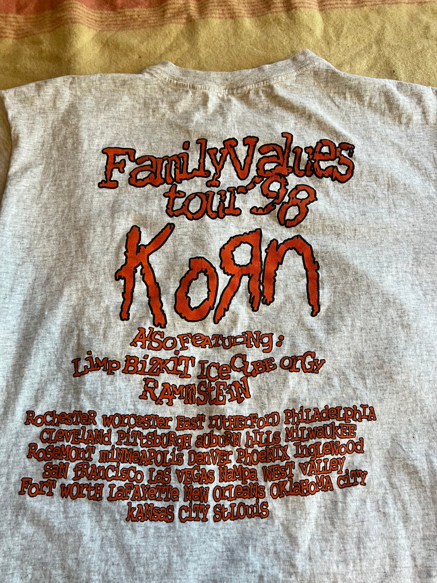1998 Korn "Follow the Leader" Bootleg Tee (XL)