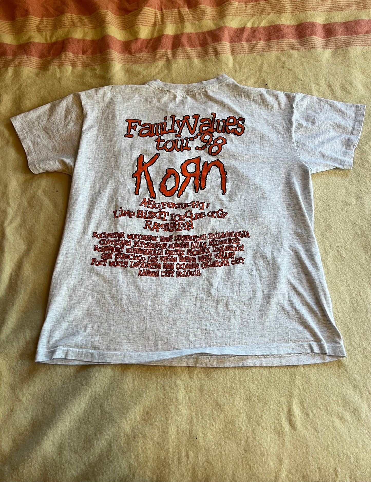 1998 Korn "Follow the Leader" Bootleg Tee (XL)