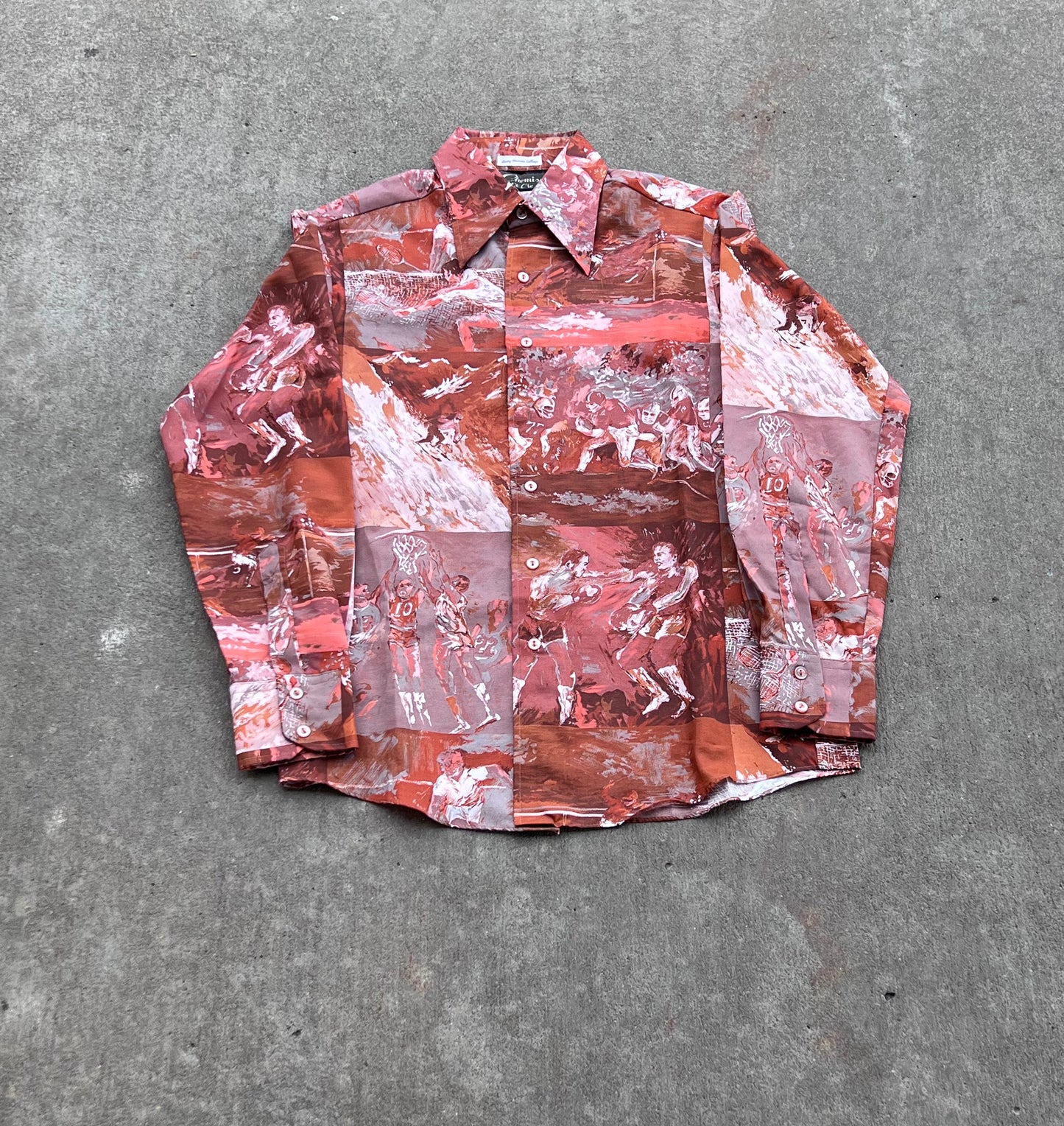 70s Chemise et Cie Leroy Neiman Playboy Collection Button up ( M )