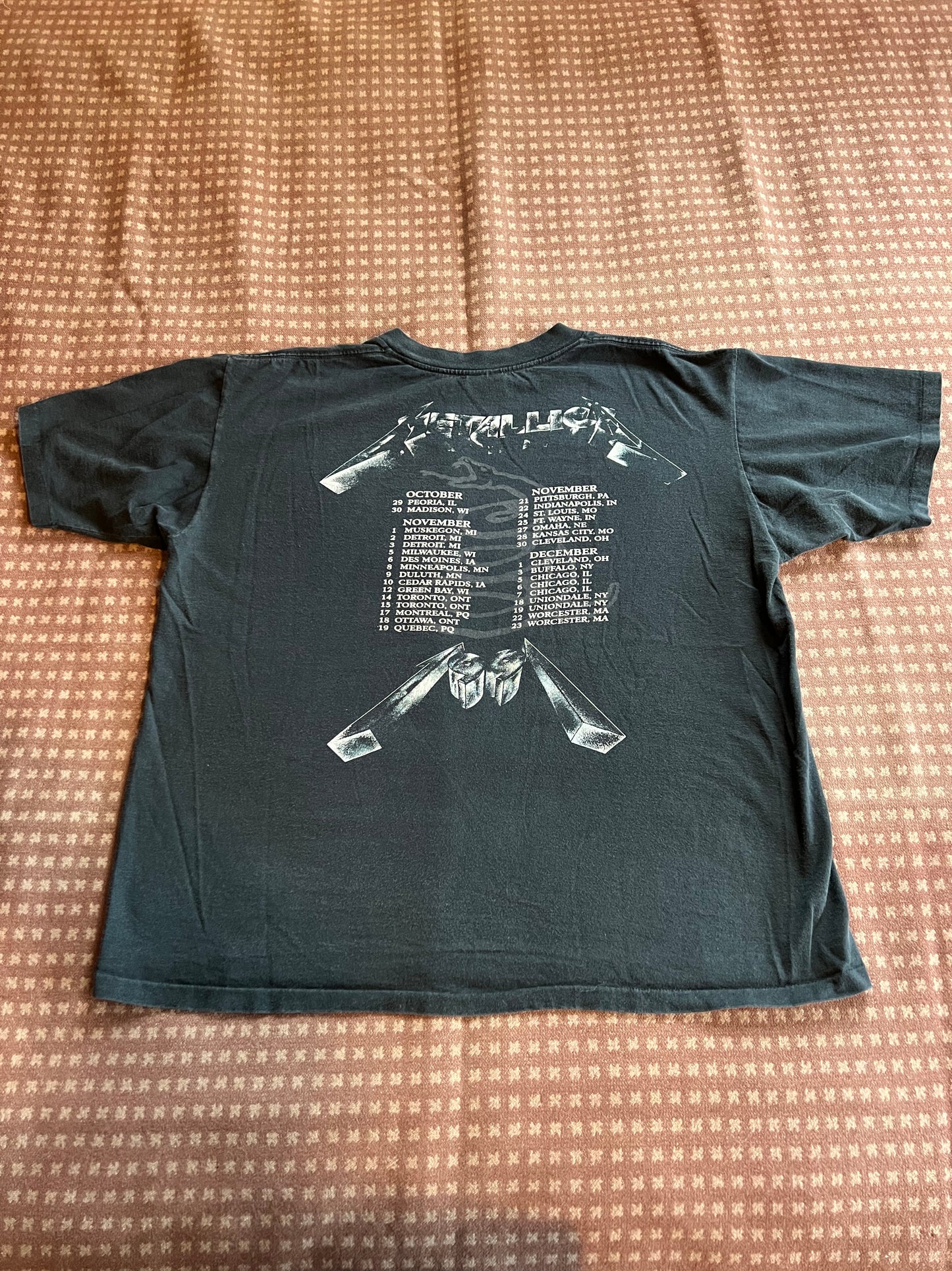 1991 Metallica Tour Shirt (XL)