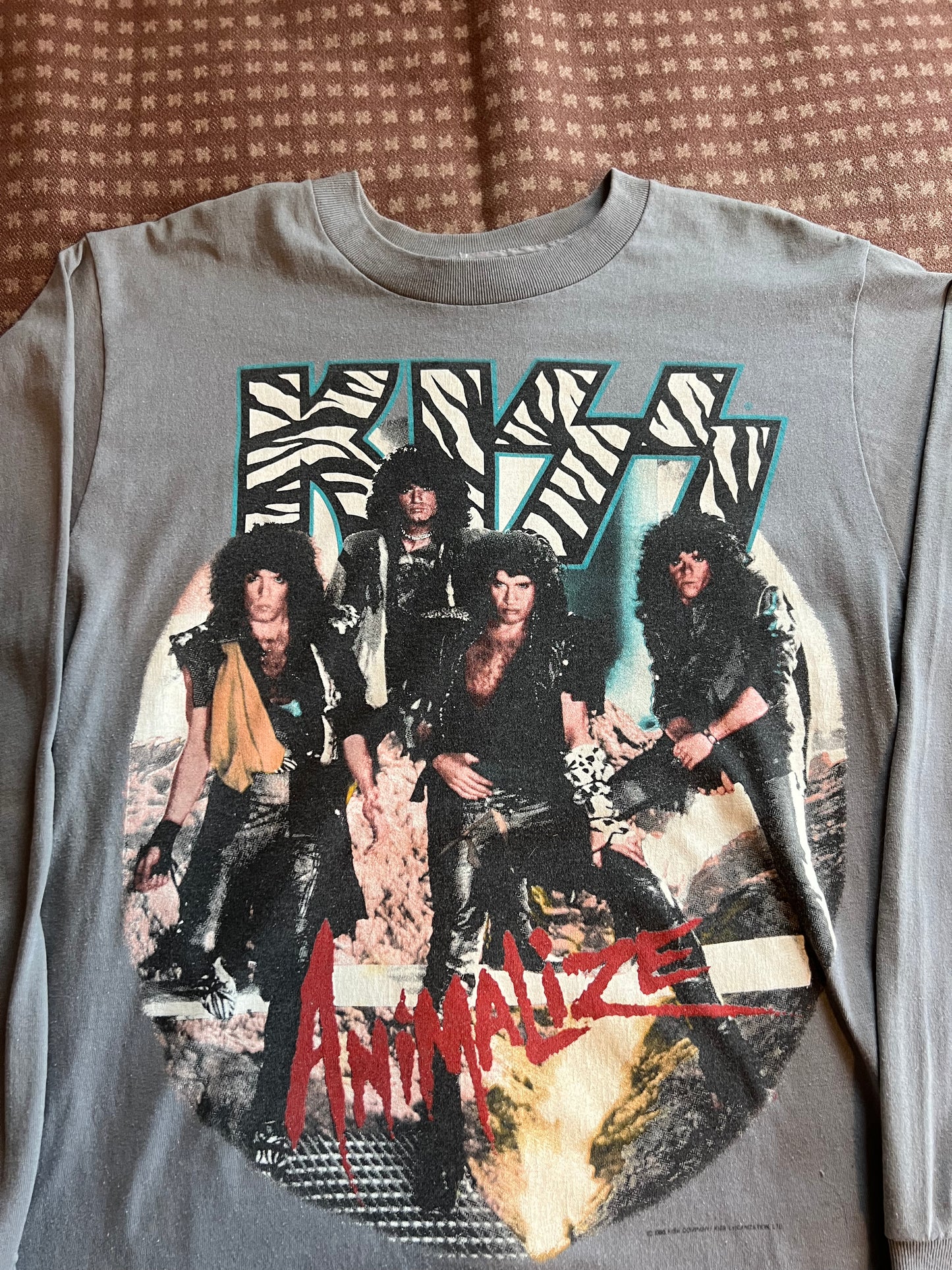 1985 Kiss "Animalize" Long Sleeve Shirt (M)