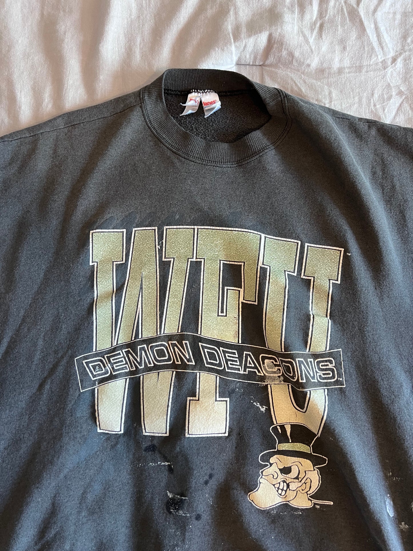 90s Thrashed WFU Cutoff Sweatshirt (XXL)