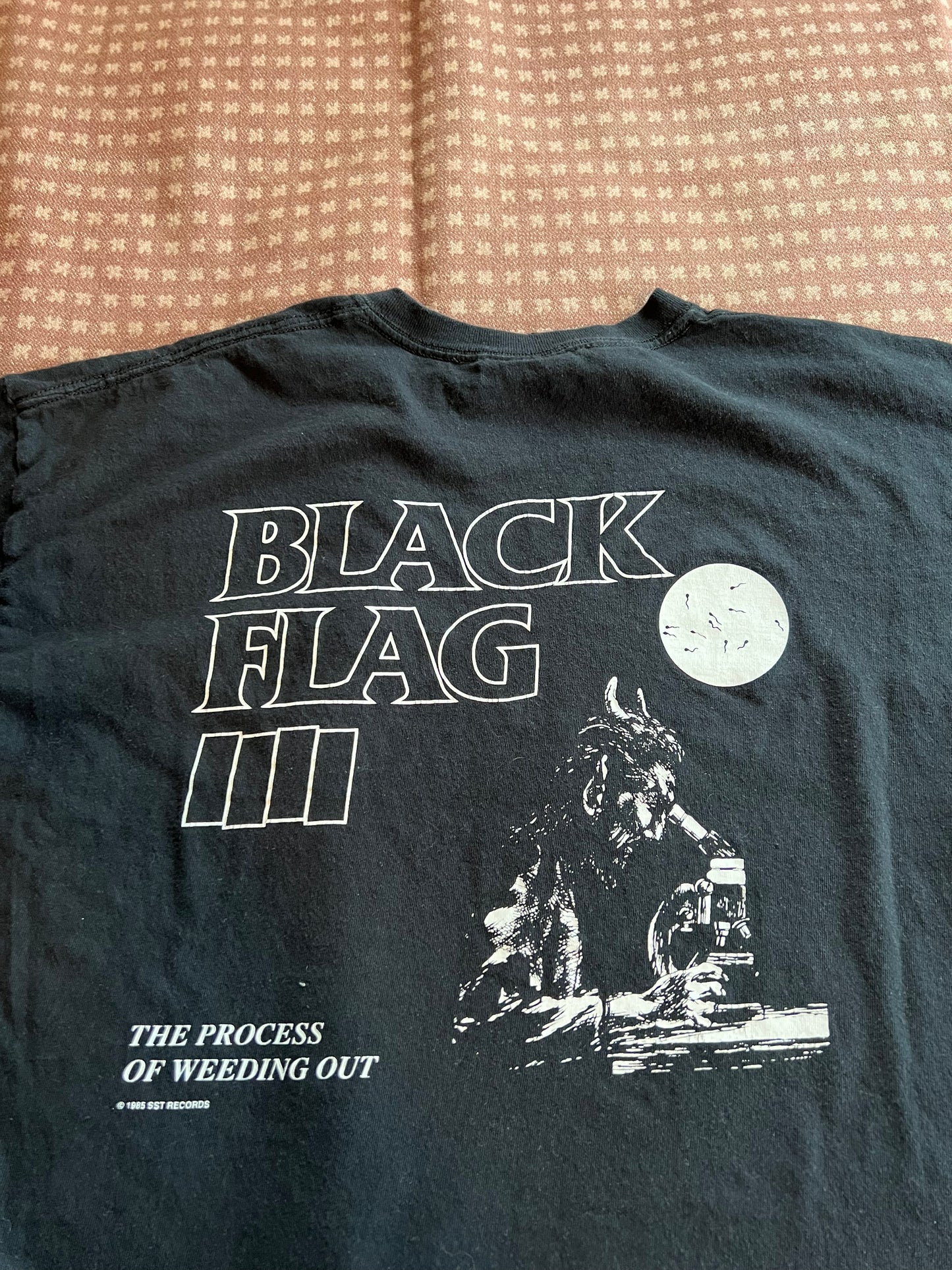 2000s Cropped Black Flag "The Process of Weeding Out" Shirt (XL)