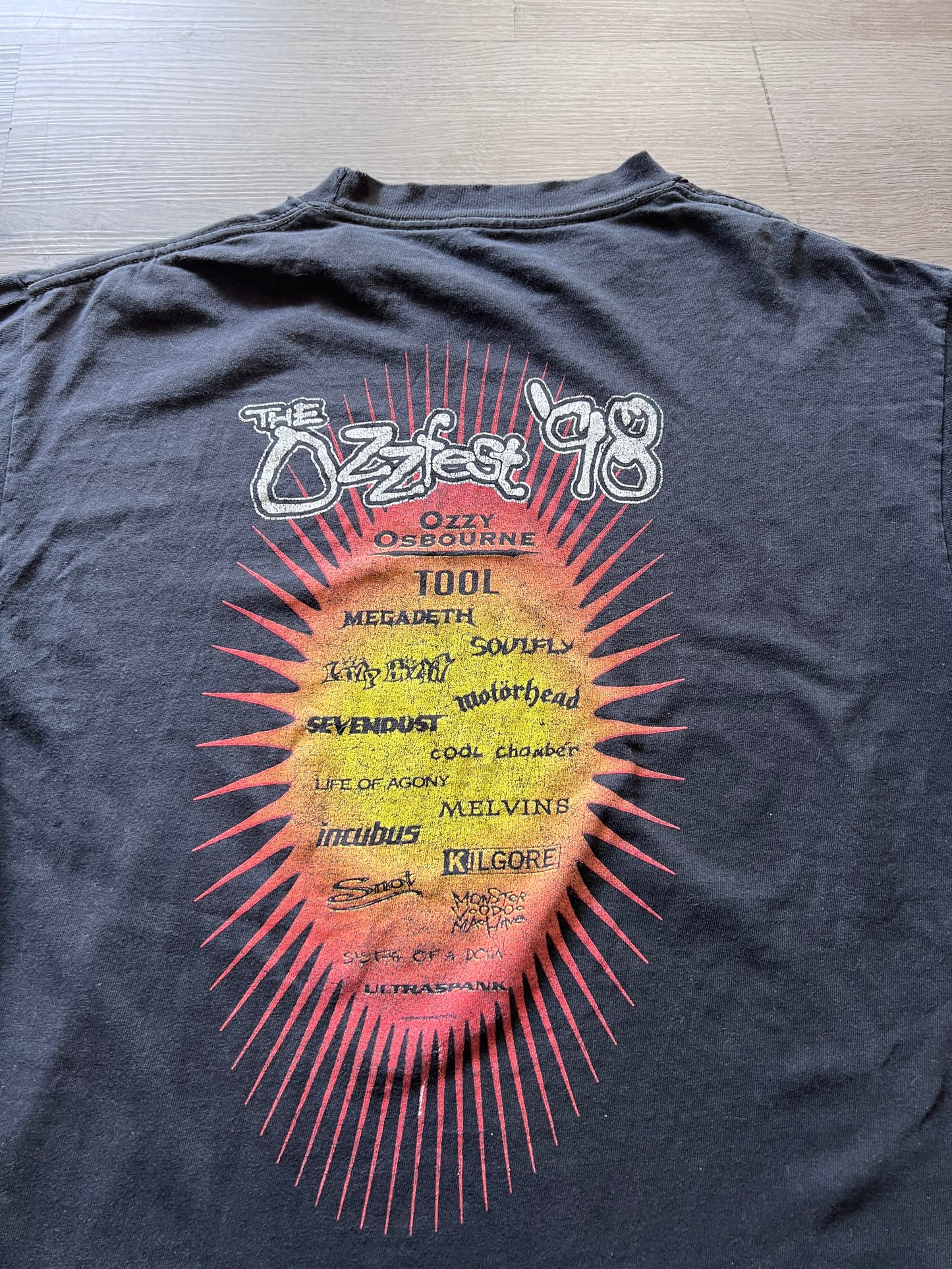 Thrashed 1998 Ozzfest Shirt (L)