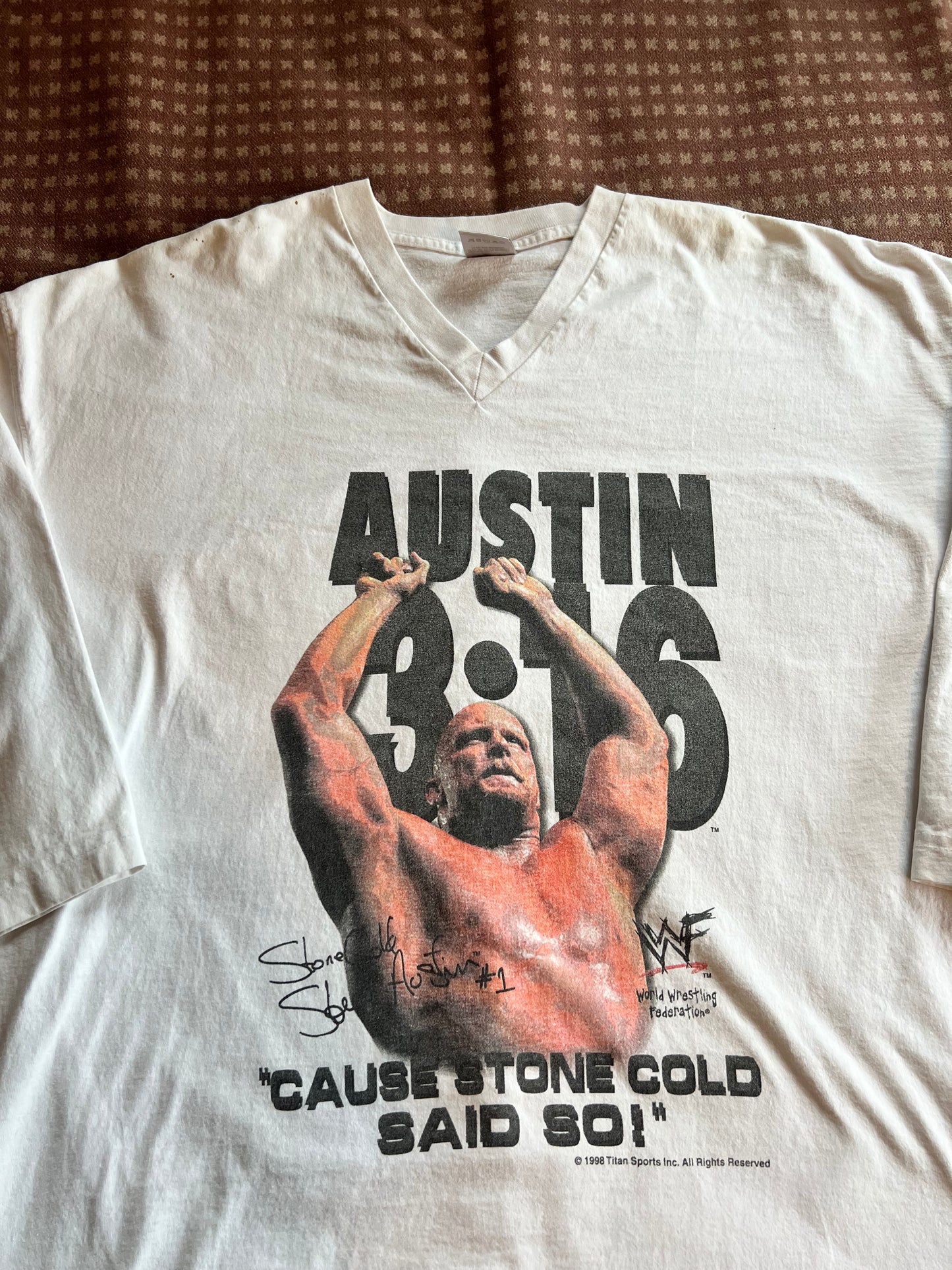 1998 Stone Cold Steve Austin Jersey Shirt (XL/XXL)