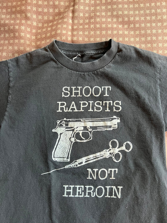 2000s "Shoot Rapists, Not Heroin" Shirt (S)