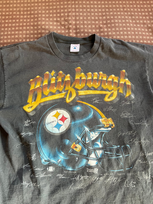 90s Piitsburgh Steelers "Blitzburgh" Shirt (XL)