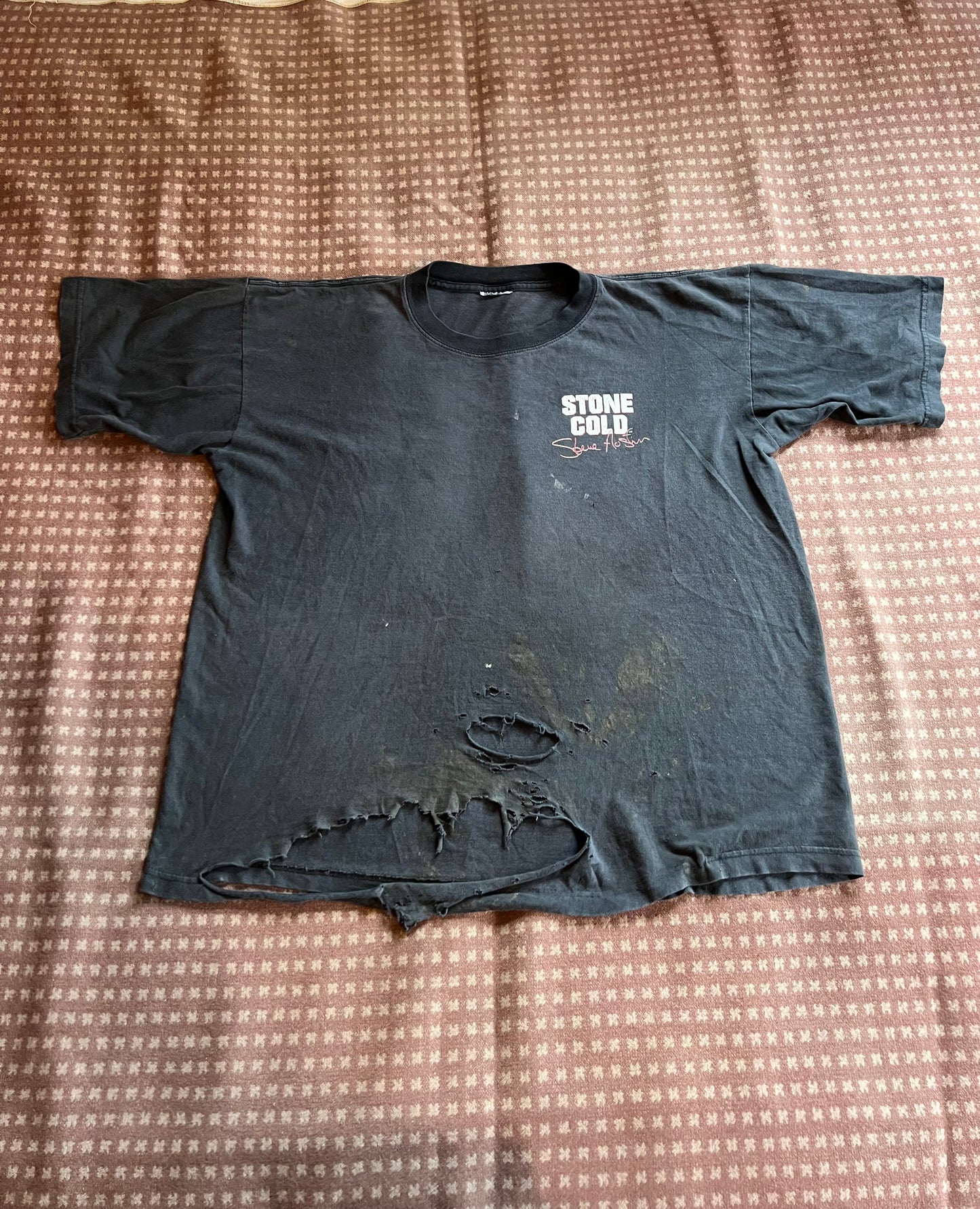 1998 Thrashed Stone Cold Steve Austin Shirt (XL)