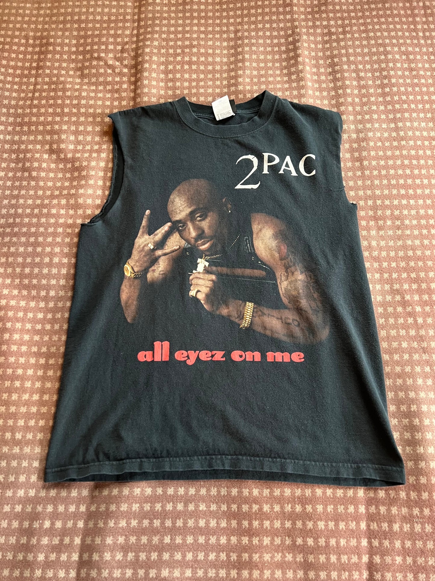 2005 2pac All Eyez on Me Cutoff Shirt (M)