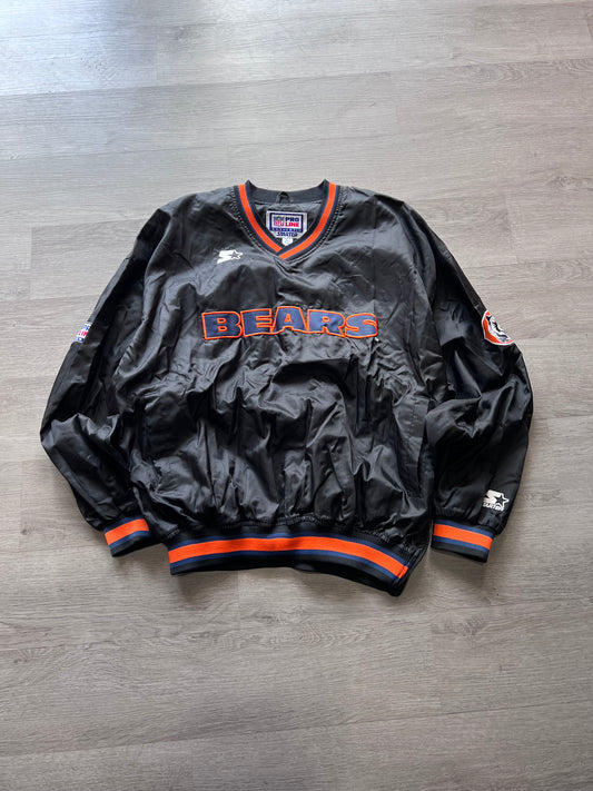 90s Starter Chicago Bears Windbreaker Pullover (XL)