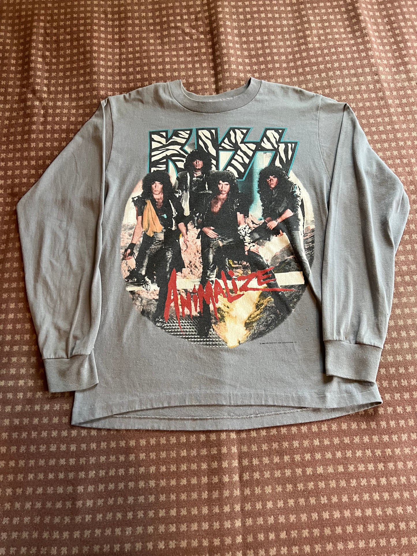 1985 Kiss "Animalize" Long Sleeve Shirt (M)