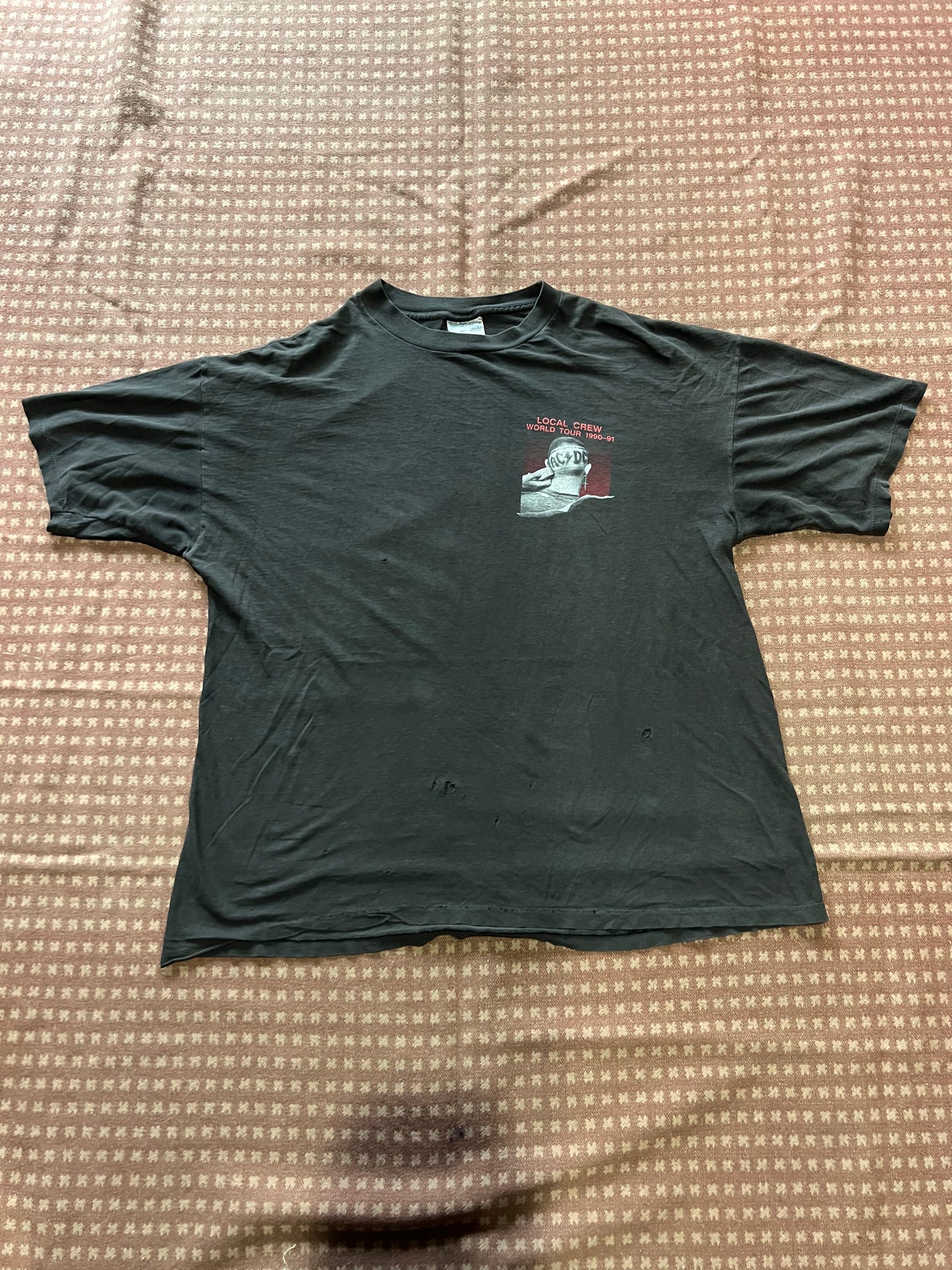 1990-91 ACDC Razors Edge Tour Crew Shirt (XL)