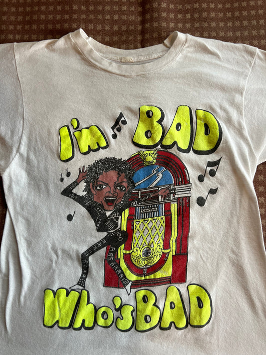 80s Michael Jackson "Bad" Shirt (S/M)