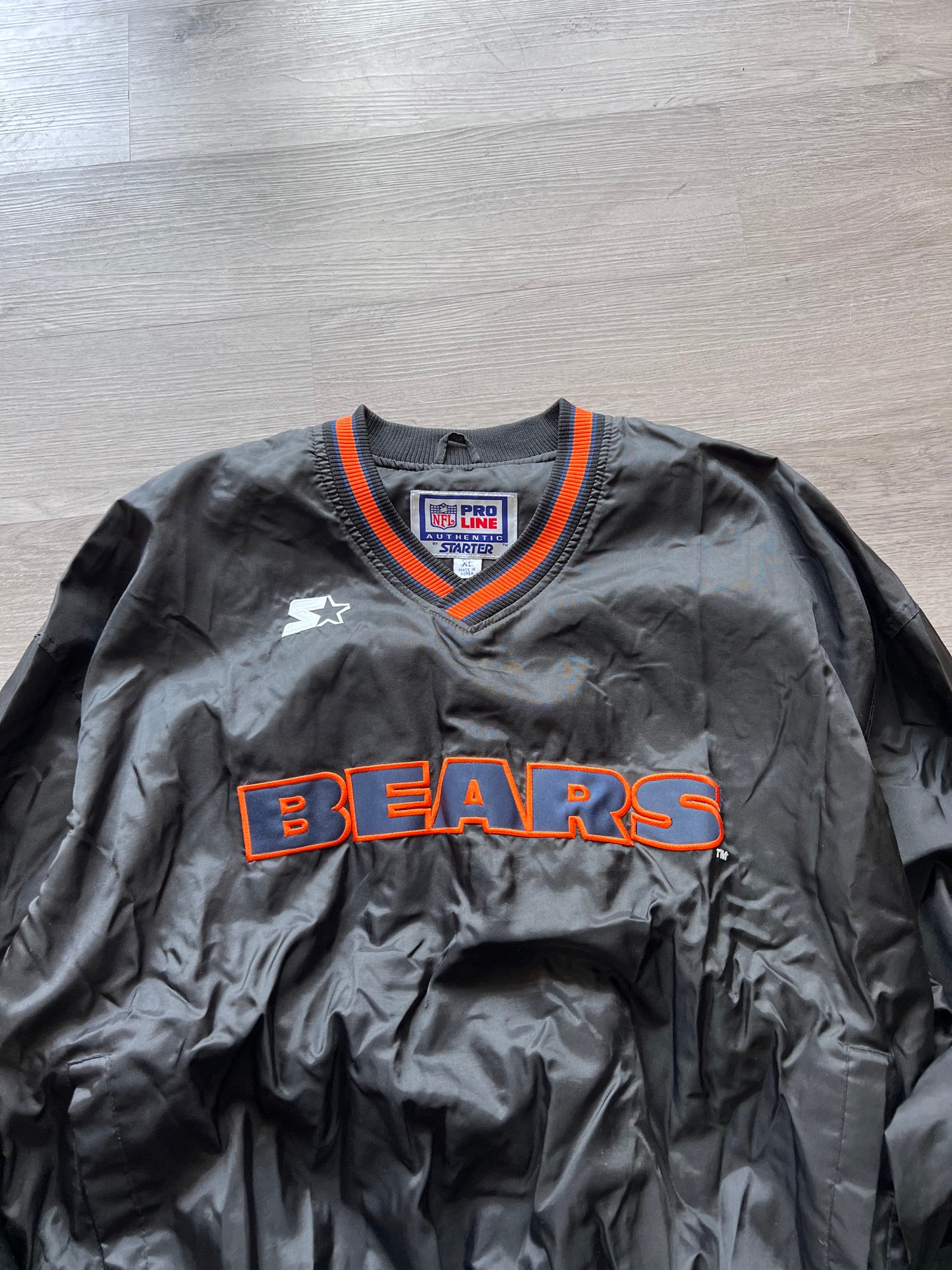 90s Starter Chicago Bears Windbreaker Pullover (XL)