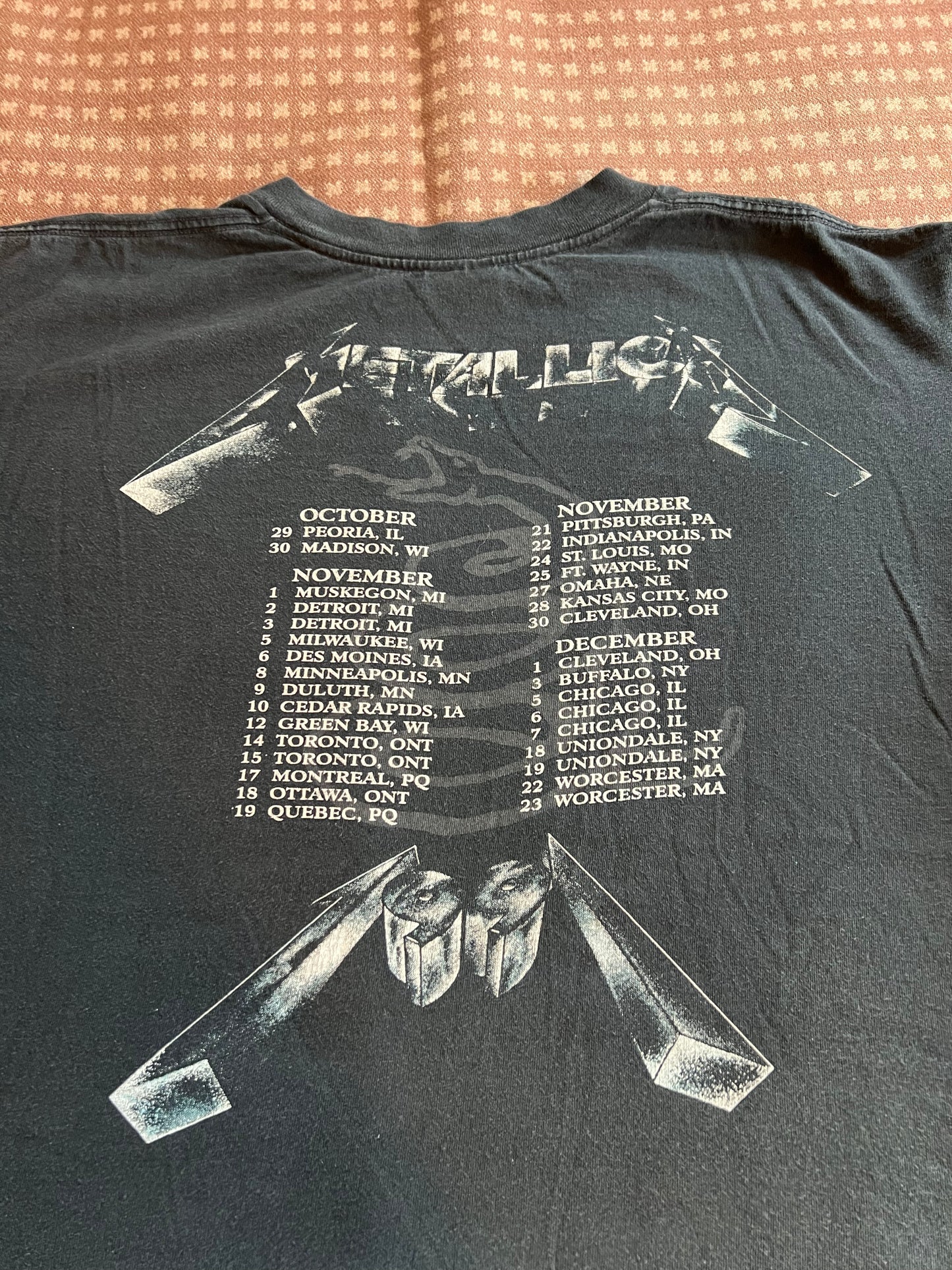 1991 Metallica Tour Shirt (XL)