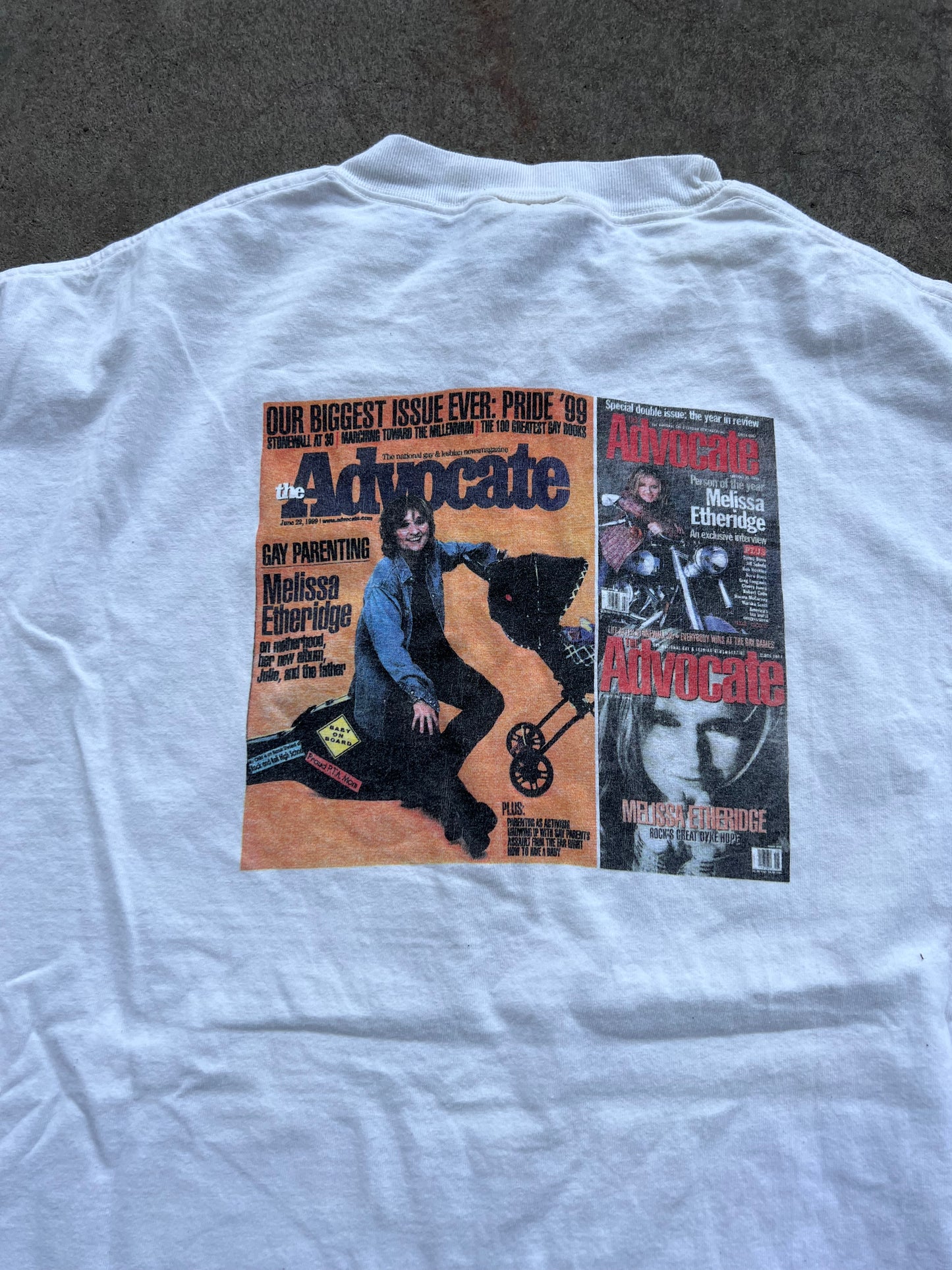 2000s The Advocate Magazine Melissa Etheridge shirt ( XL )